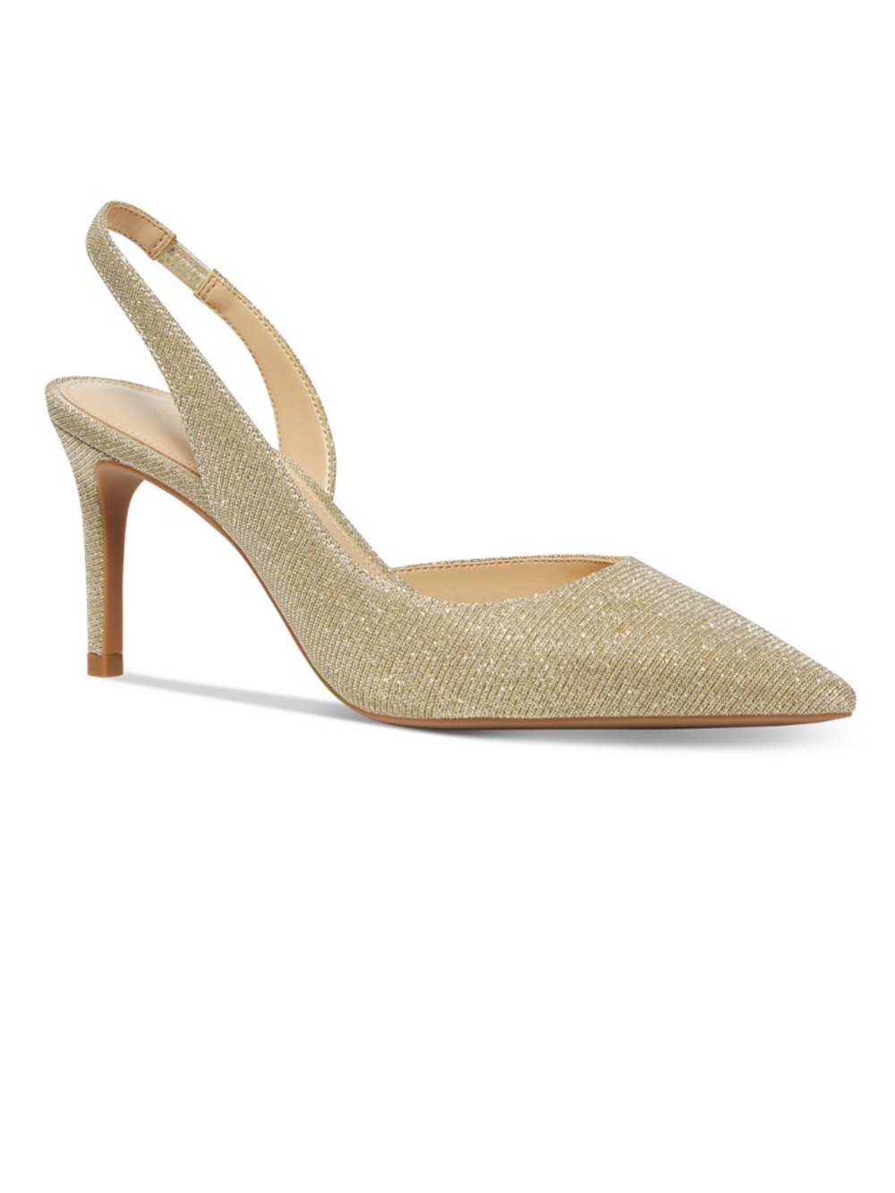Michael Kors Gold Pointed Slingback Pump, 7